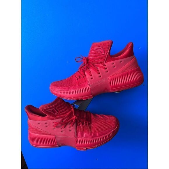 2016 ADIDAS DAME D LILLARD 3 ROOTS OAKLAND OREGON SCARLET RED OCTOBER BB8337 11. - Picture 1 of 7